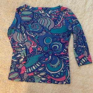 Lilly Pulitzer 3/4 Sleeve Top